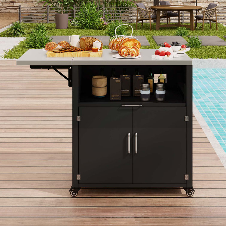 Versatile Outdoor Cabinet with Multiple Functionalities and Mobility