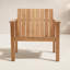 Haven Low Chair, Modern Teak Adirondack