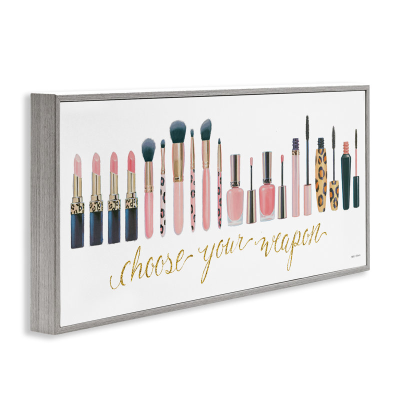Choisissez votre arme, art giclée maquillage glam par Marco Fabiano, Estampe numérique Farmhouse, H 10 po x l 24 po