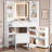 Braxstyn Vanity with Mirror and Seat-28129882