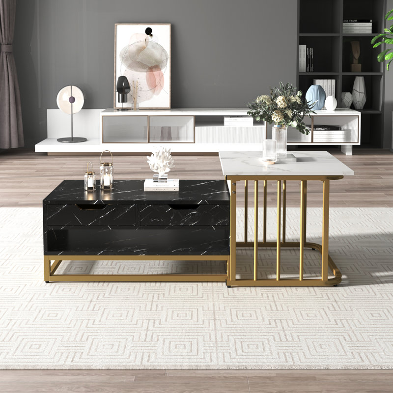 Avalyna Frame Coffee Table with Storage