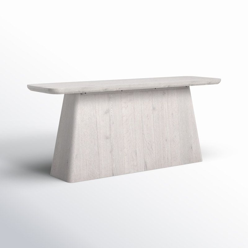 72'' W Console Table, White Wash