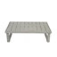 Table basse rustique à lattes et pieds de traîneau-1023039591