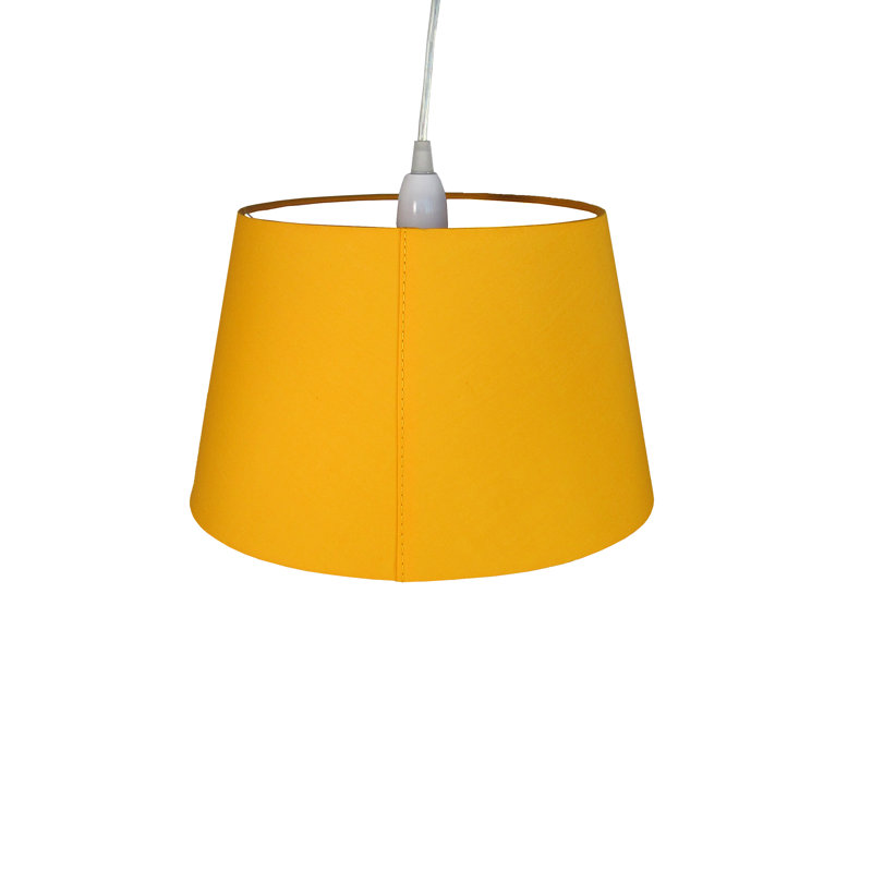 Empire Cotton Lamp Shade ( Clip On ), H19 x W30 x D30cm, Mustard