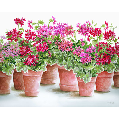 «Geranium Mix I» - Impression sur toile tendue
