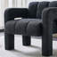 Charmant fauteuil d'appoint rembourré Boucle avec sièges confortables, conception unique et entretien facile pour la décoration intérieure-1623562583
