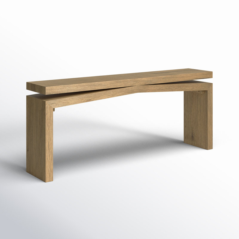 Matthes Solid Wood Console Table, Worn Oak, 30.75" H x 78.75" W x 15" D