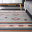 Tapis gris / orange Ilkay Southwestern-2130437721