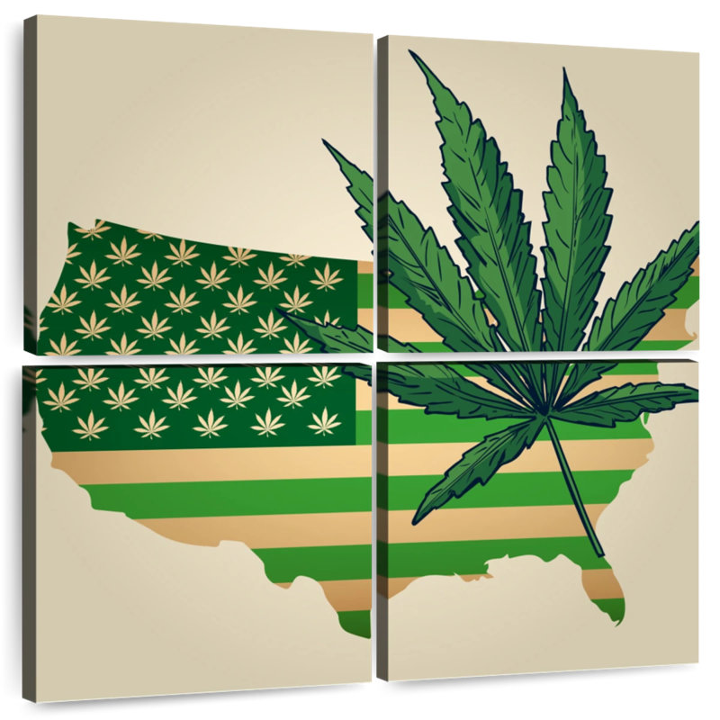 Carte de la marihuana, 18" H x 18" W