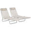 Ensemble de chaises longues inclinables 71,65 po Nakyiah-531562743