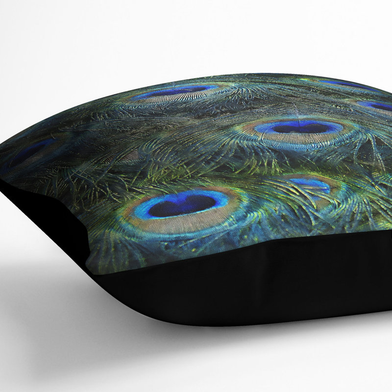 Square Throw Cushion, Black, 55cm H x 55cm W x 20cm D