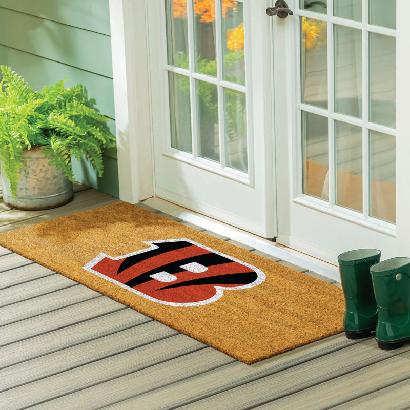 Très grand tapis couleur coco Cincinnati Bengals, 60 po x 24 po