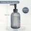 Distributeur de savon en verre 11 oz avec pompe en plastique-1934948669