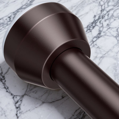 Adjustable Tension Shower Curtain Rod, No Drilling Stainless Steel Spring Loaded Bathroom Rod, Anti-Slip Rust-Resistant For Standard Bathrooms