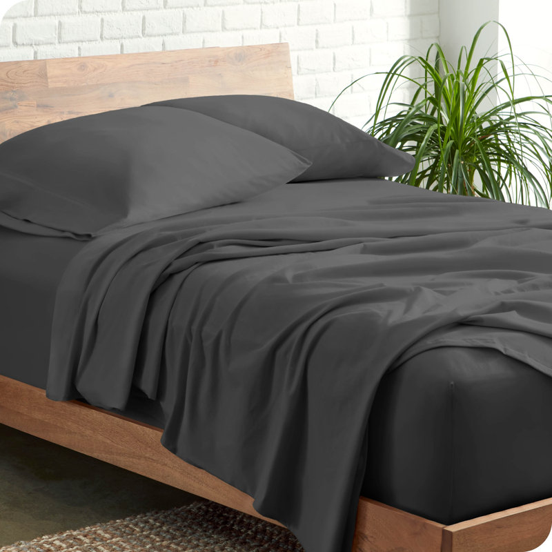 Organic Cotton Jersey Full Sheet Set in Forest Green