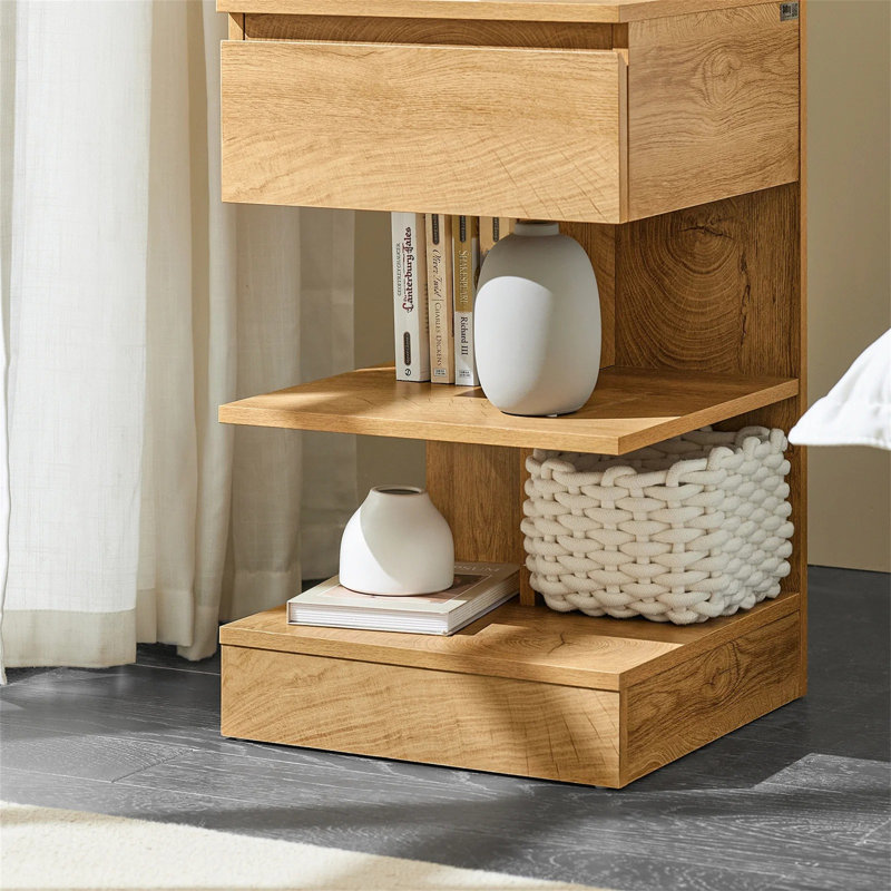 39cm W Manufactured Wood Bedside Table