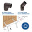 Ensemble complet de quincaillerie et de tubes sous le comptoir pour bar 4 pi-98800121