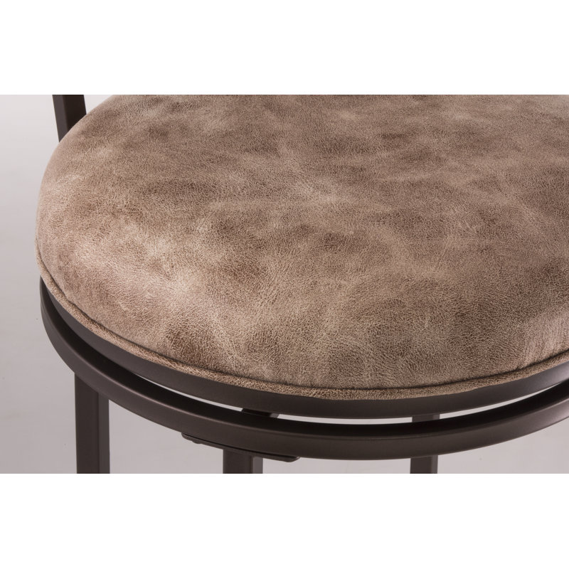 Doris Swivel Upholstered Counter Stool with Metal Frame, Bar Stool (30" Seat Height)