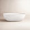 65" Freestanding Solid Surface Soaking Bathtub