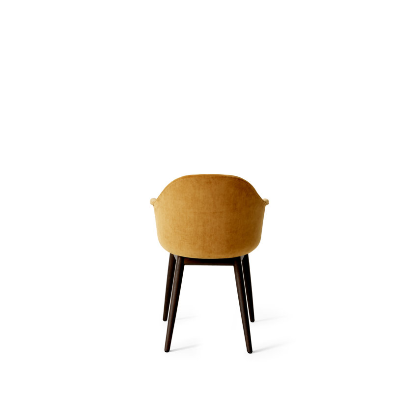 Harbour Upholstered Arm Chair, Dark Stained Oak, Fiord 2 961 Wool