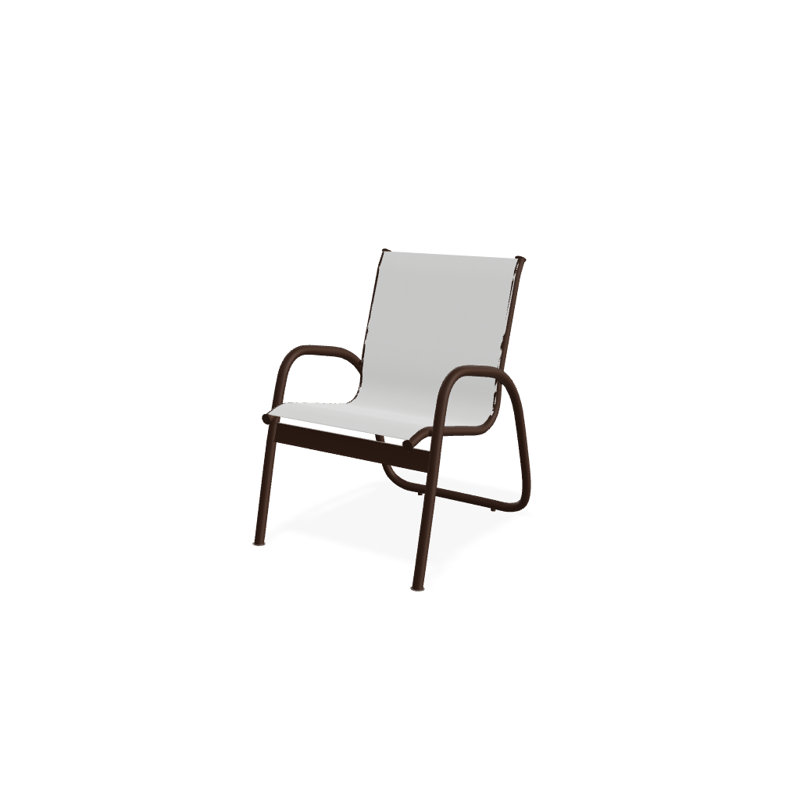 Fauteuil de patio Gardenella, Blanc 6D Sunbrella®, Kona texturé