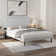 Upholstered Platform Bed, Modern Bed Frame with Button Design Headboard, No Box Spring Required