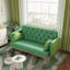 Canapé vert avec motif tulipe-1512931810