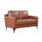 Turner 55.5" Wide Upholstered Square Arm Loveseat with Metal Legs-97673895
