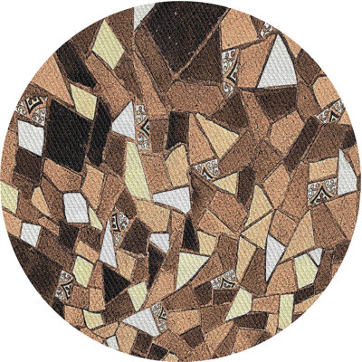 Tapis noir/beige à motifs Otisfield