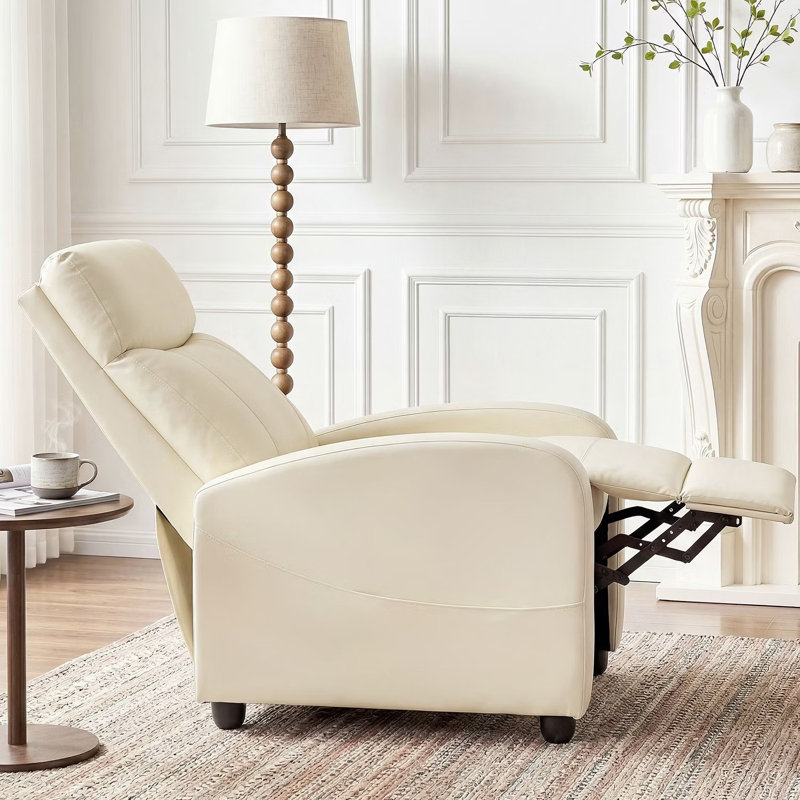 Fauteuil inclinable avec 3 fauteuils de salon à angles réglables, fauteuil inclinable en similicuir pour salle de lecture
