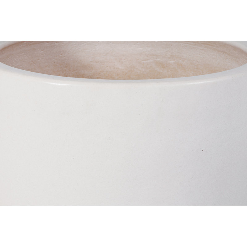 Ceramics Handmade Ceramic Planter, Linen Semi-Gloss