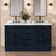 Tidworth 60'' Solid Wood Double Bathroom Vanity with 1.5'' White Quartz Top, Rectangular Sinks