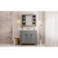 Meuble-lavabo 36 po avec lavabo supérieur, armoire à miroir Royal, armoire de rangement moderne avec 2 portes à fermeture douce et 2 tiroirs, meuble-lavabo simple-347927651