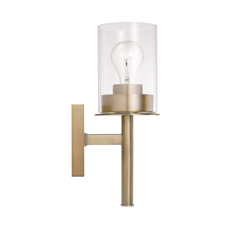 Mason Armed Sconce, Aged Brass