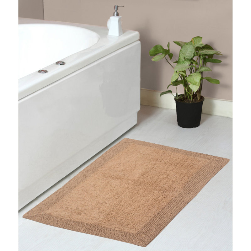 Tapis de bain réversible de couleur unie BRUSS, Lin, L 21 po x L 34 po