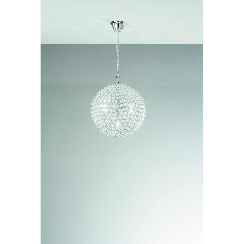 Ezekiel 5 - Light Chrome Crystal Pendant