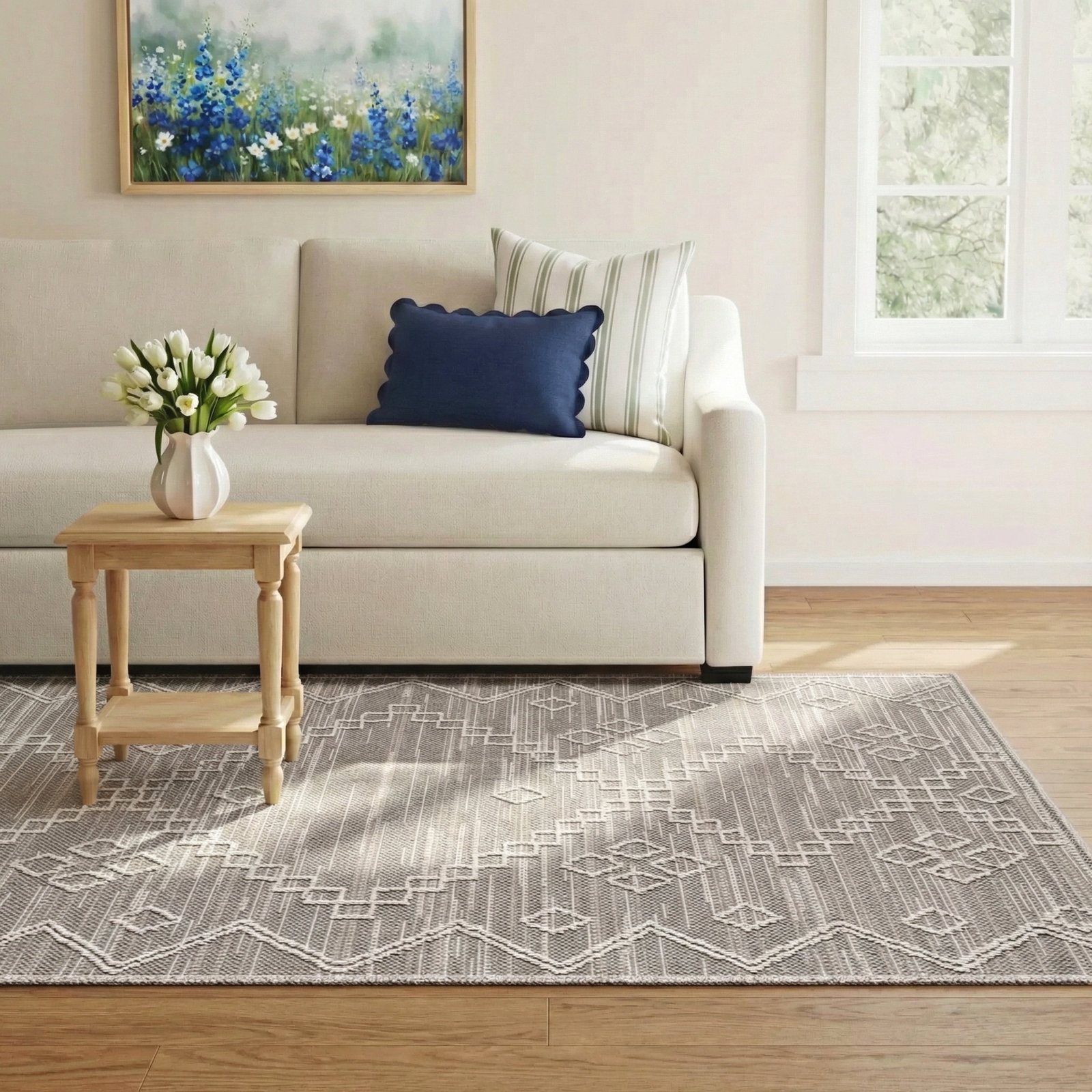 Cristine Polypropylene Indoor/Outdoor Rug, Rectangle 7'10" x 9'10"