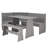 Altizer 5-Person Solid Pine Wood Corner Breakfast Nook with Hidden Storage-1100353387