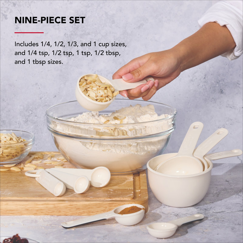 Kitchenaid Measuring Cup And Spoon Set, White