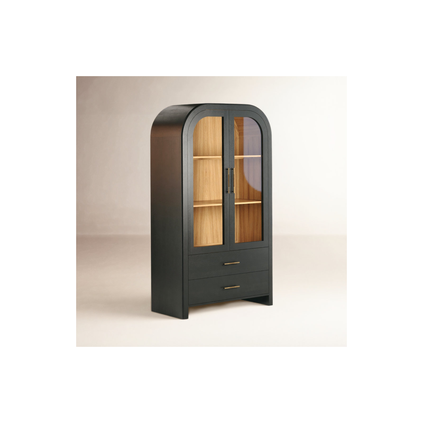 Liam Solid Wood Tall Cabinet