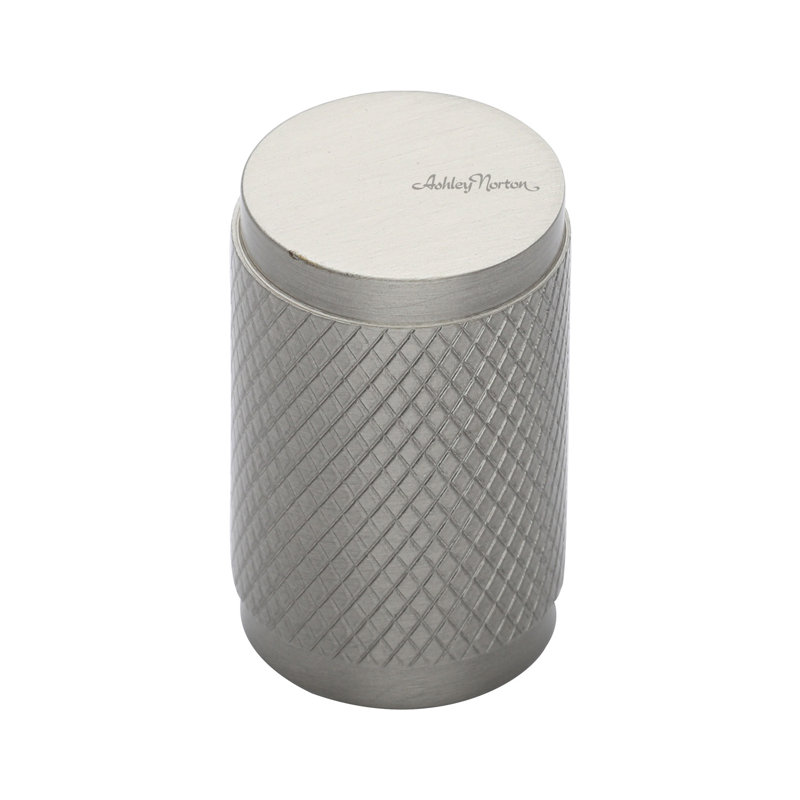 13/16" Diameter Cylindrical Knob, Satin Nickel