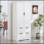 Armoire de cuisine moderne cannelée avec tiroirs spacieux et support à épices multi-portes, parfait pour le rangement organisé dans n'importe quelle pièce, blanc-1102354490