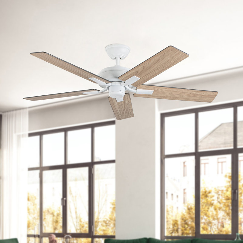 Erikson Ceiling Fan, White, Brown