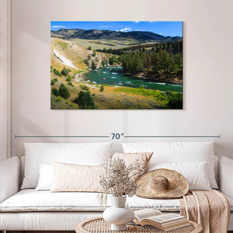 Paysage de la rivière Alvord Yellowstone, H 30 po x l 45 po