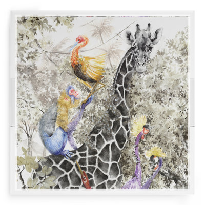 Arcadia Giraffe Acrylic Square Decorative Tray