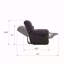 Causeuse inclinable grise