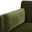 Chaise avec accoudoirs de ferme moderne de 36 po Knox, velours performance vert olive-1013808314