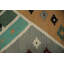 Tapis kilim vibrant aux tons de terre 5 x 9