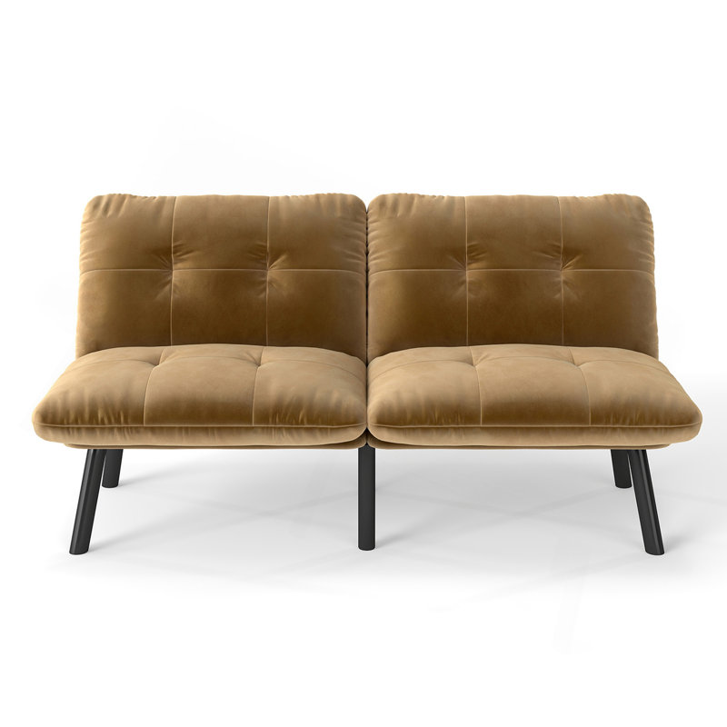 Brown Convertible Folding Modern Sofa Bed, Brun