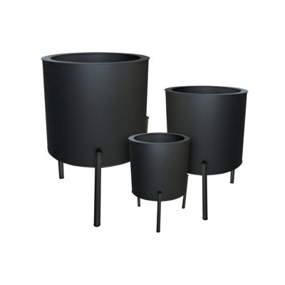 Ensemble de cache-pots en métal 3 pièces